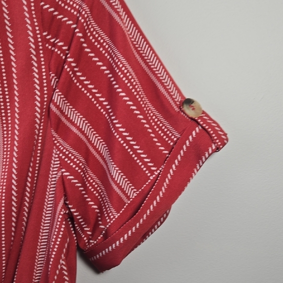 Blush Red Patterned Top - Picture 6 of 8